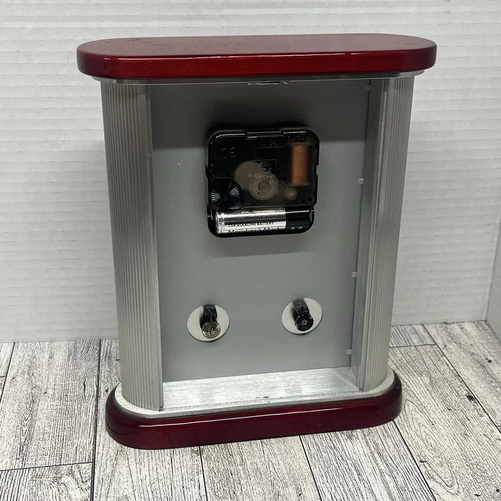 Bulova B7590 Desk Clock Weather Station with Thermometer & Hygrometer